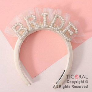 VINCHA BRIDE CON TUL X 1